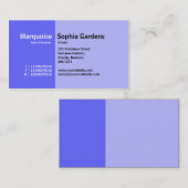 Carte De Visite Golden Section 01 (Devant / Derrière)