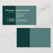 Carte De Visite Golden Section 06 (Devant / Derrière)