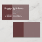 Carte De Visite Golden Section 10 (Devant / Derrière)