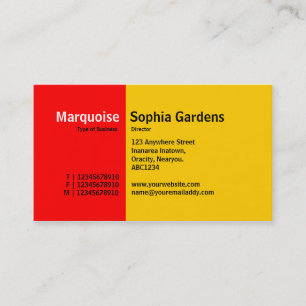 Carte De Visite Golden Section 15