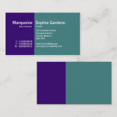 Carte De Visite Golden Section 17 (Devant / Derrière)