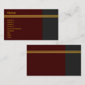 Carte de visite Golden Stripes (Devant / Derrière)