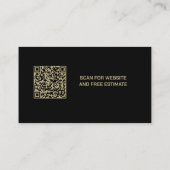 Carte De Visite Golden Tools Handyman (Dos)