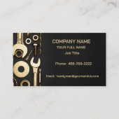 Carte De Visite Golden Tools Handyman (Devant)