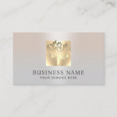Carte De Visite Golden Tree Logo moderne Silver Salon & SPA (Devant)
