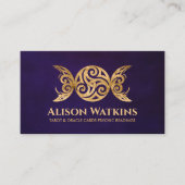 Carte De Visite Golden Triskele - Triple Moon (Devant)