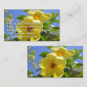 Carte De Visite Golden Trumpet (Devant / Derrière)