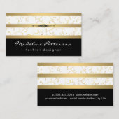 Carte De Visite Golden Vines Luxe Classic (Devant / Derrière)