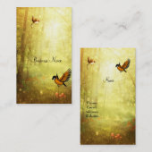 Carte de visite Golden Woodland Bird (Devant / Derrière)