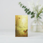 Carte de visite Golden Woodland Bird (Debout devant)