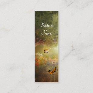 Carte de visite Golden Woodland Bird Skinny