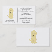 Carte De Visite Goldendoodle Chien Design Embarquement Kennels (Devant / Derrière)