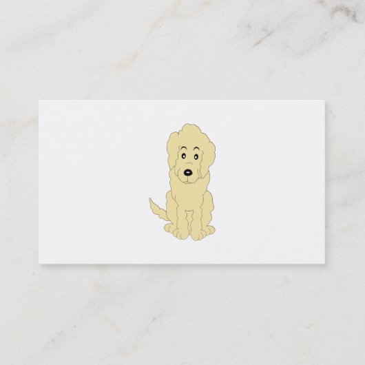 Carte De Visite Goldendoodle Chien Design Embarquement Kennels (Dos)
