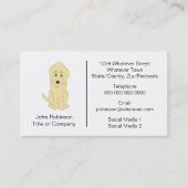 Carte De Visite Goldendoodle Chien Design Embarquement Kennels (Devant)