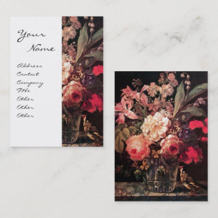 CARTE DE VISITE GOLDFINIE, ROSES ROSES ROSES ROSES ROSES, BOUTTERF