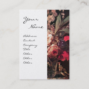 Carte De Visite GOLDFINY, ROSES ROSES ROSES ROSES ET BOUTEILLE, Pe