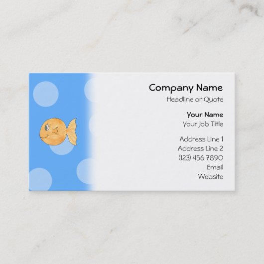 Carte De Visite Goldfish. (Devant)