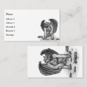 Carte De Visite Golem Gargoyle (Devant / Derrière)