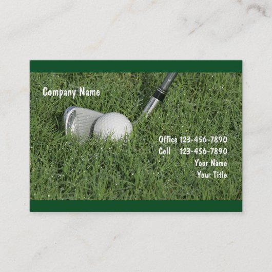 Carte de visite Golf (Devant)