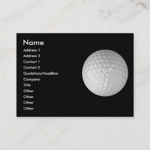Carte De Visite Golf