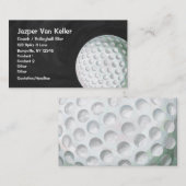 Carte De Visite Golf Ball Art (Devant / Derrière)