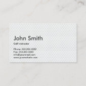 Carte De Visite Golf Ball Texture Professionnel Golf (Dos)