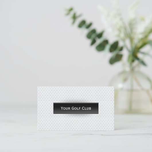 Carte De Visite Golf Ball Texture Professionnel Golf (Debout devant)