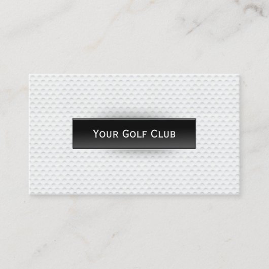 Carte De Visite Golf Ball Texture Professionnel Golf (Devant)
