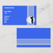 Carte De Visite Golf ; Bleu (Devant / Derrière)