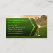 Carte De Visite Golf Business Card (Dos)
