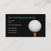 Carte De Visite Golf Business Simple Golf Ball Thème (Devant)