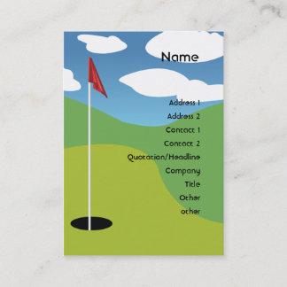 Carte De Visite Golf - Chubby