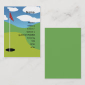 Carte De Visite Golf - Chubby (Devant / Derrière)