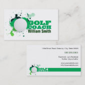 Carte De Visite Golf Coach (Devant / Derrière)