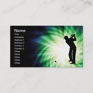 Carte De Visite Golf cool Green
