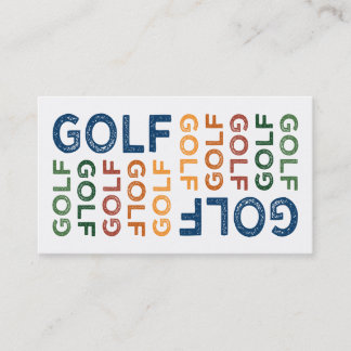 Carte De Visite Golf Cute Coloré