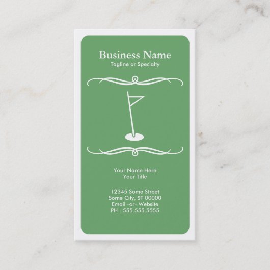 Carte De Visite golf de mod (Devant)