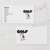 Carte De Visite Golf FÉMININ (Devant / Derrière)