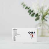 Carte De Visite Golf FÉMININ (Debout devant)