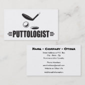 Carte De Visite Golf Funny sur mesure (Devant / Derrière)