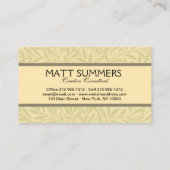 Carte De Visite Golf Golfer Vintage Golf antique (Dos)