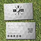 Carte De Visite Golf Instructeur Business Social Media QR Code