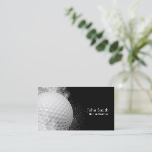 Carte De Visite Golf Instructeur Golf Ball (Debout devant)