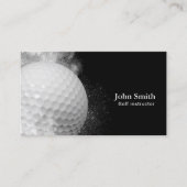 Carte De Visite Golf Instructeur Golf Ball (Devant)
