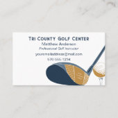 Carte De Visite Golf Instructor Golfing Pro Custom (Devant)