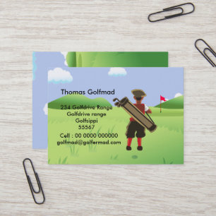 Carte De Visite Golf personnalisé amusant sur le terrain de golf