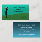 Carte De Visite Golf Pro (Devant / Derrière)