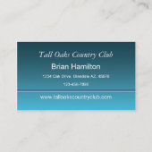 Carte De Visite Golf Pro (Dos)