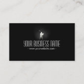 Carte De Visite Golf Pro Classy foncé (Devant)