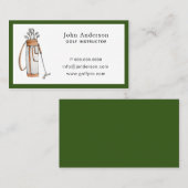 Carte de visite Golf pro ou instructeur de golf av (Devant / Derrière)